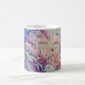Romantische elegante rosa blaue Pastellfarben Kaffeetasse (Mittel)
