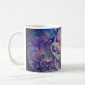 Romantische elegante rosa blaue Pastellfarben Kaffeetasse (Links)