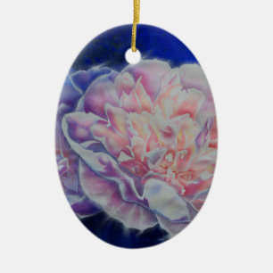 Romantische elegante rosa blaue Pastellfarben Keramikornament