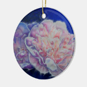Romantische elegante rosa blaue Pastellfarben Keramikornament (Links)