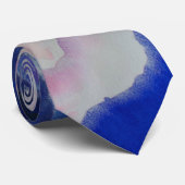 Romantische elegante rosa blaue Pastellfarben Krawatte (Gerollt)