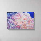 Romantische elegante rosa blaue Pastellfarben Leinwanddruck (Vorderseite)