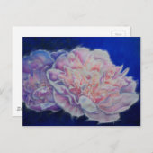 Romantische elegante rosa blaue Pastellfarben Postkarte (Vorne/Hinten)