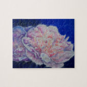 Romantische elegante rosa blaue Pastellfarben Puzzle (Horizontal)