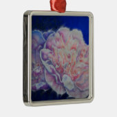 Romantische elegante rosa blaue Pastellfarben Silbernes Ornament (Rechts)