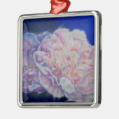 Romantische elegante rosa blaue Pastellfarben Silbernes Ornament (Links)