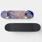 Romantische elegante rosa blaue Pastellfarben Skateboard (Horizontal)