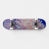 Romantische elegante rosa blaue Pastellfarben Skateboard (Horizontal)