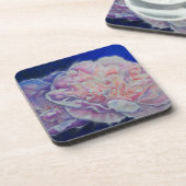 Romantische elegante rosa blaue Pastellfarben Untersetzer (Linke Seite)