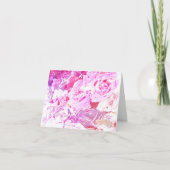 Romantische Elegante Rose Dankeschön Card Dankeskarte (Vorderseite)