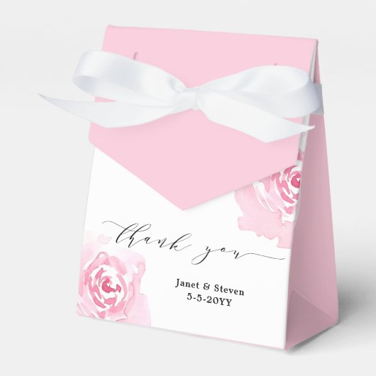 Romantische Elegante Roses Gefälligkeitsbox Geschenkschachtel (Vorderseite)