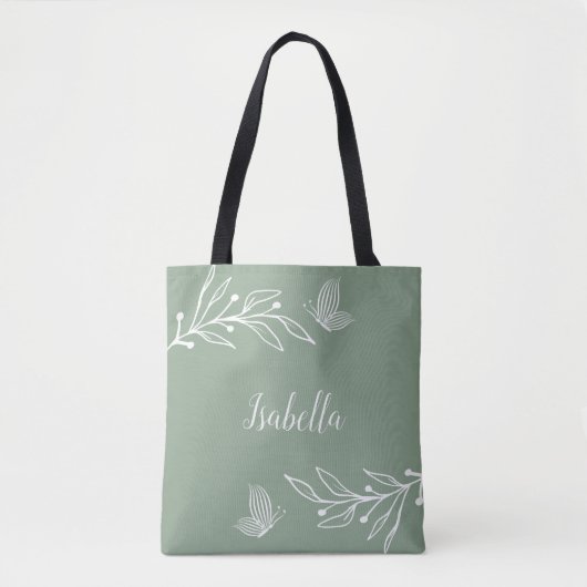 Romantische, elegante Salbeiblüte Tasche (Vorderseite)