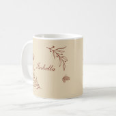 Romantische, elegante Terracotta Kaffeetasse (Vorderseite Links)