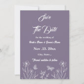Romantische, elegante und blumengeschmückte Hochze Save The Date (Vorderseite)
