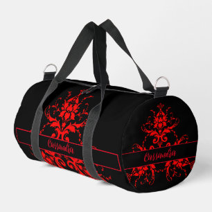 Romantische, elegante Vintage Damaske Duffle Bag