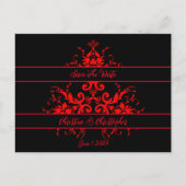 Romantische, elegante Vintage Damaske Postkarte (Vorderseite)