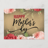 Romantische Elegante Vintage Rose Frohen Muttertag Postkarte (Vorderseite)