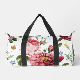 Romantische elegante Vintage-Rosen in Rosa Duffle Bag