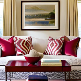 Romantische Eleganz: Der rosige rote Charm vereine Kissen