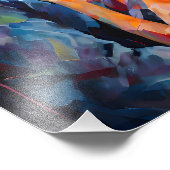 Romantische Embrace Expressionismus Abstrakte Lieb Fotodruck (Ecke)