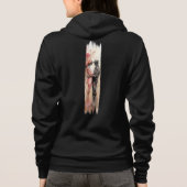 Romantische Embrace Pinselstrich Hoodie (Rückseite)