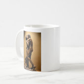 Romantische Embrace-Tasse: Einzigartiges Küssen Kaffeetasse (Vorderseite Links)