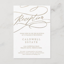 Romantische Empfang-Einsteckkarte Begleitkarte