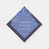 Romantische Engagement-Partei Moonlight-Wildblumen Serviette (Ecke)
