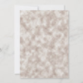 Romantische Erdtöne Herbst Blumenhochzeit I Einladung (Rückseite)