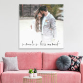 Romantische Erinnerung an dieses Moment Script-Fot Leinwanddruck (Insitu (Wohnzimmer))