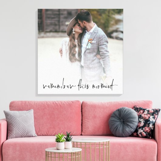 Romantische Erinnerung an dieses Moment Script-Fot Leinwanddruck (Insitu (Wohnzimmer))