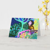 Romantische Erklärung der Liebe Karte (Gelbe Blume)