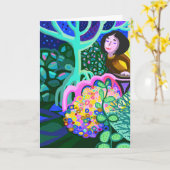 Romantische Erklärung der Liebe Karte (Gelbe Blume)