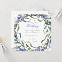 Romantische Eukalyptus & Lavender Wedding Einladun
