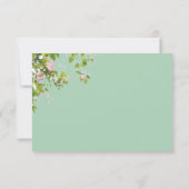 Romantische Eukalyptus Summer Wedding RSVP Card Karte (Rückseite)