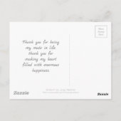 Romantische Eule: Liebe machen Postkarte (Rückseite)