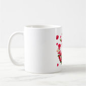 Romantische Fallende Rose Design Kaffeetasse (Links)