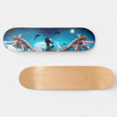 Romantische Fantasie Mythische Meerjungfrau Seefah Skateboard (Horizontal)