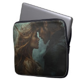 Romantische Fantasy-Liebhaber im Sturm Laptopschutzhülle (Vorderseite Links)