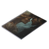 Romantische Fantasy-Liebhaber im Sturm Notizblock (Linke Seite)