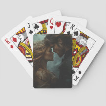 Romantische Fantasy-Liebhaber im Sturm