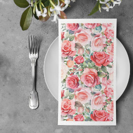 Romantische Farbe Rosa Muster Serviette