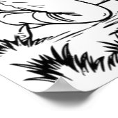 Romantische Farbseite | Heirate mich? Poster (Ecke)