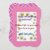 Romantische Farbtöne, romantische Farbtöne und sen Einladung (Vorne/Hinten)