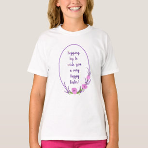 Romantische Feiertags-Kränze Tulpenblumen Ostern T-Shirt