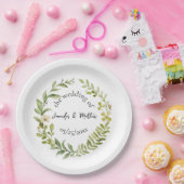 Romantische Feldhochzeit Blume Pappteller (Party)