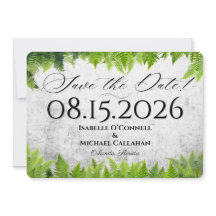 Romantische Fern Leaf Elegante Naturhochzeit