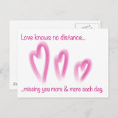 Romantische Fernbeziehung PostCard Postkarte (Vorne/Hinten)