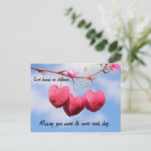 Romantische Fernbeziehung PostCard Postkarte (Stehend Vorderseite)