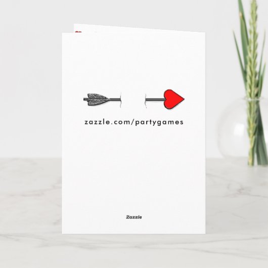 Romantische Fernbeziehung Valentine Karte (Rückseite)